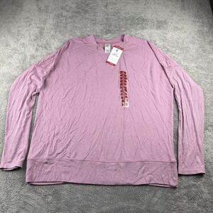 Member's Mark Soft Rib Top Womens XL‎ Pink Lightweight Ribbed NWT